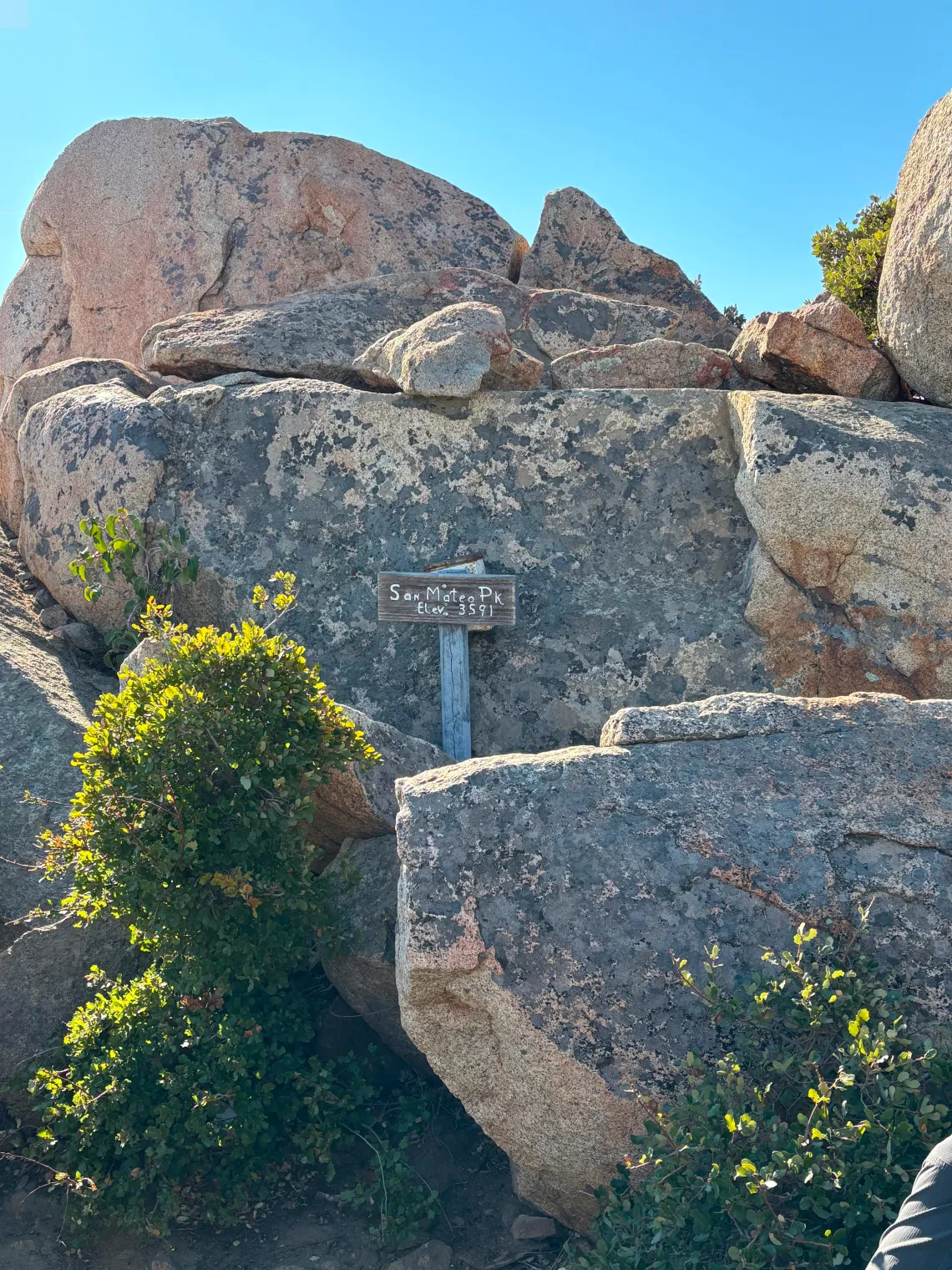 San Mateo Peak Boulders