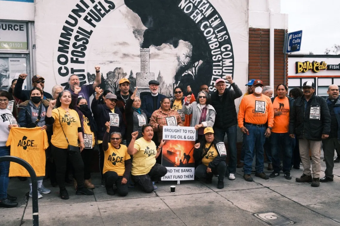 CalPERS rally with activists