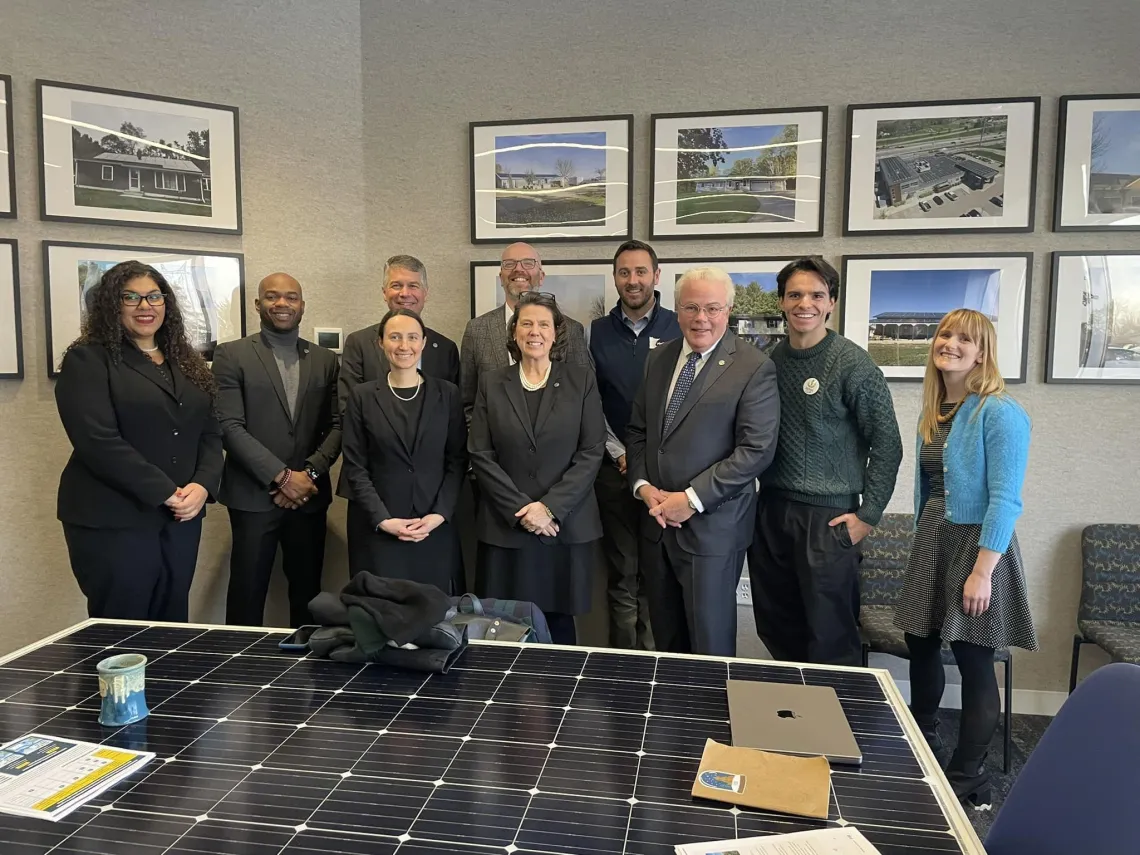 Members of the Minnesota House Energy Committee joined a briefing about the benefits of automated permitting that will make rooftop solar easier and less costly