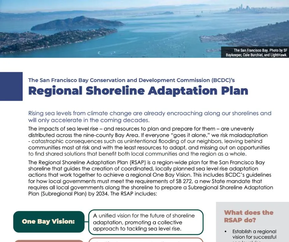 BCDC's Regional Shoreline Adaptation Plan