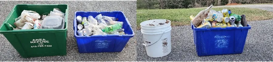Sierra Club Catoctin Group Roadside trash cleanup Carroll County, MD