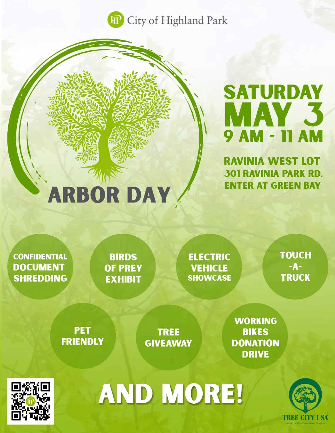 Arbor Day and Electric Vehicle Show