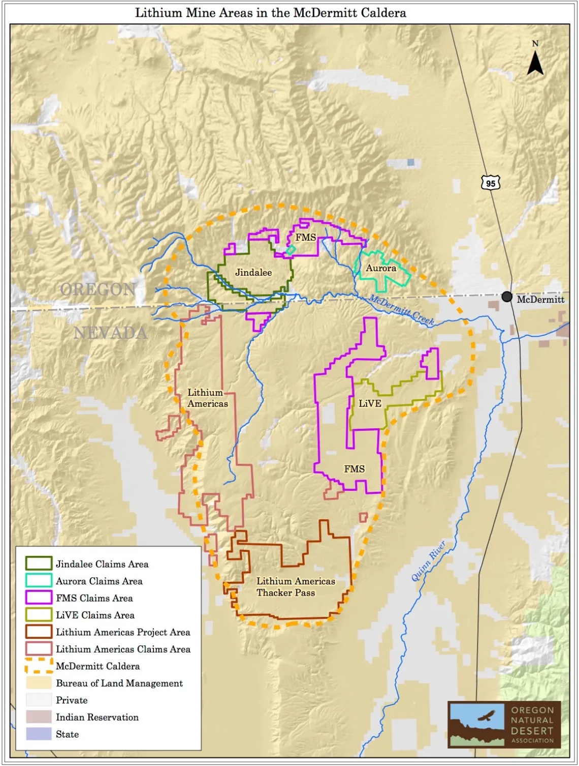 A map of the impacted area