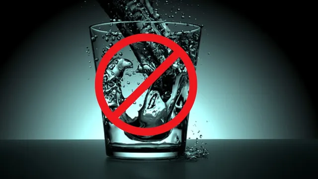 Toxic glass of water