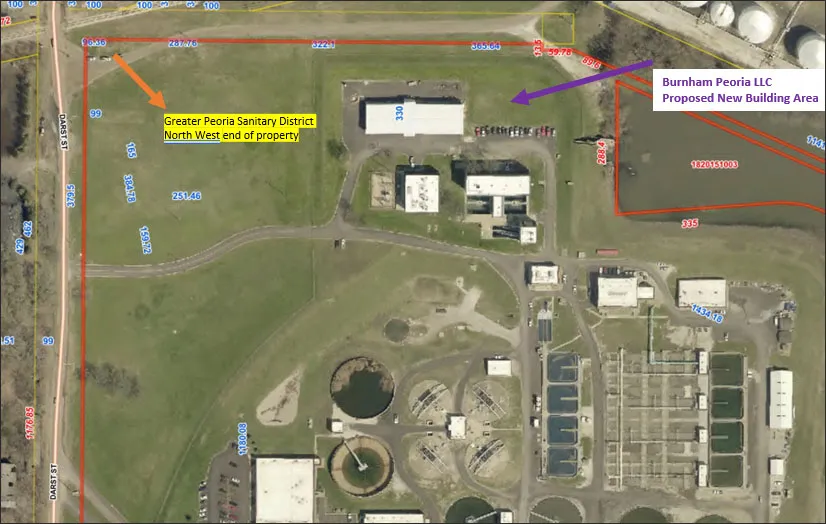 Greater Peoria Sanitary District map
