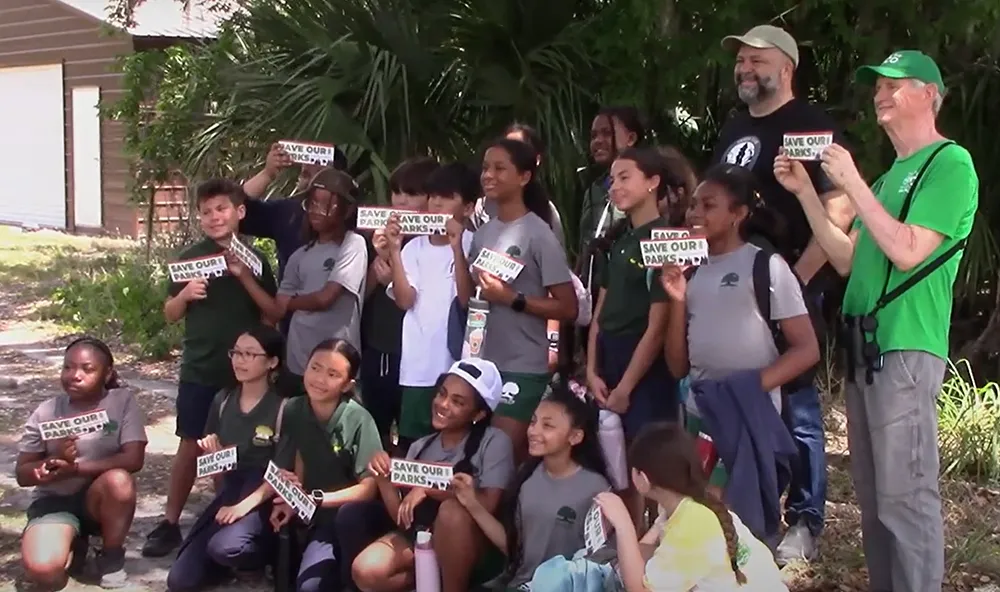 Advocating for Save our parks