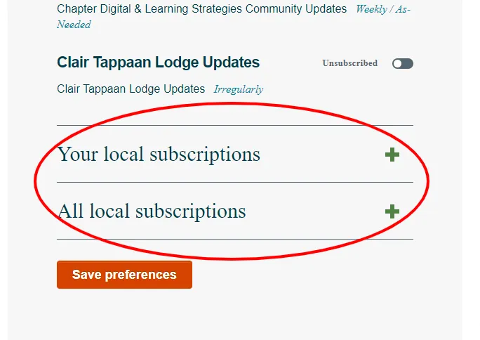 local options