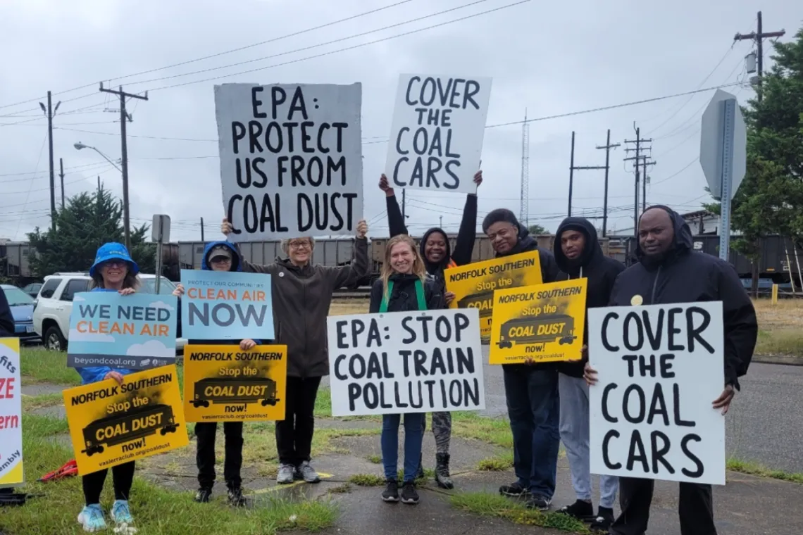 Protest coal ash