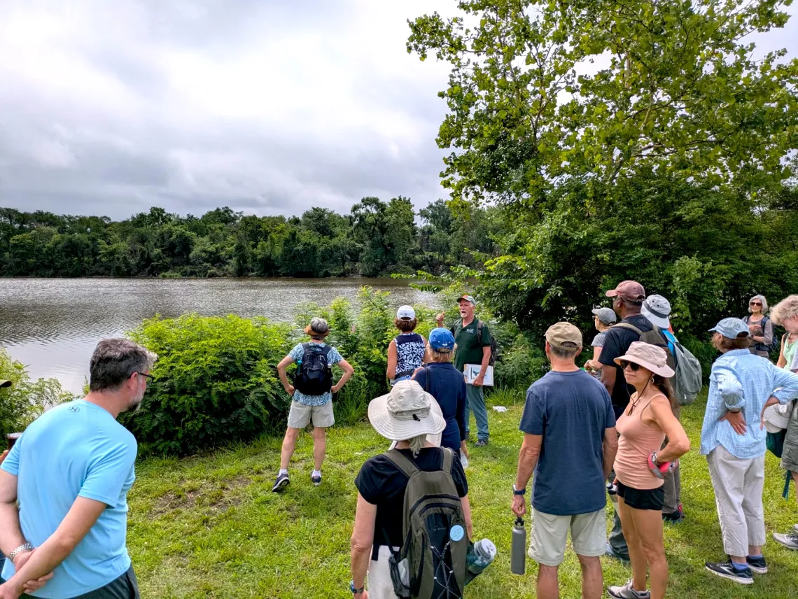 Sierra Club DC volunteers at a RFK site hike.
