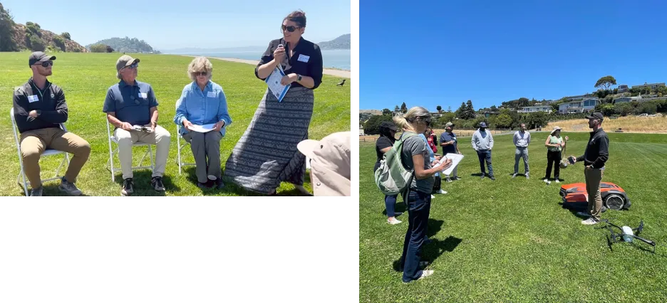 Speakers at Tiberon event, see caption