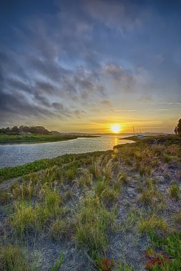Sunset view of Cuesta Inlet