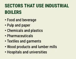 sectors that use industrial boilers