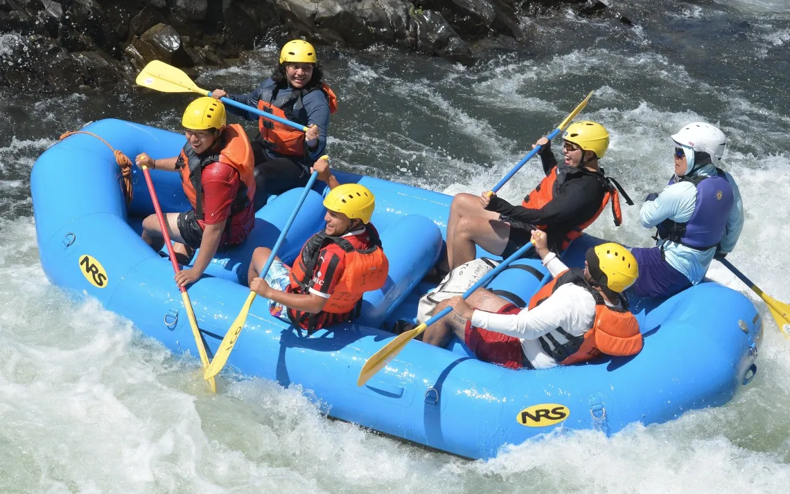 5 Happy Rafters with the guide