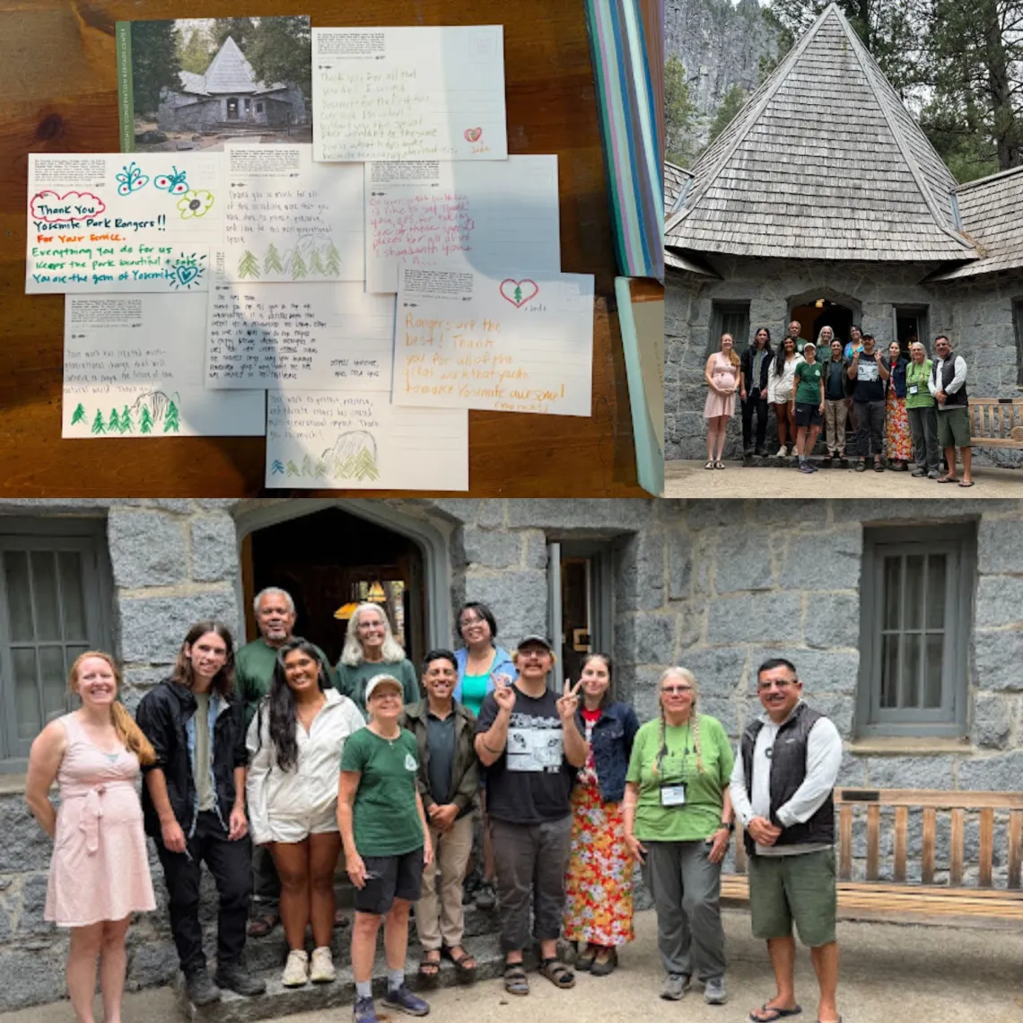 Photo collage of Yosemite.