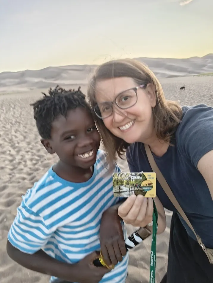Dylan and me at Great Sand Dunes National Park in Colorado before the sun went down.