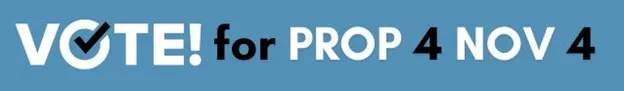 Vote for Prop 4 banner