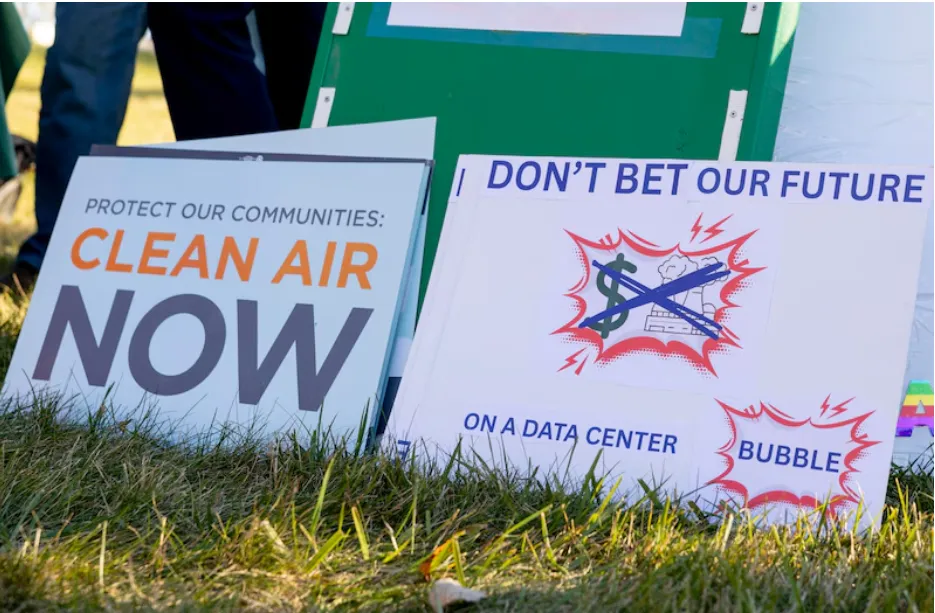 Data Centers Rally Signs