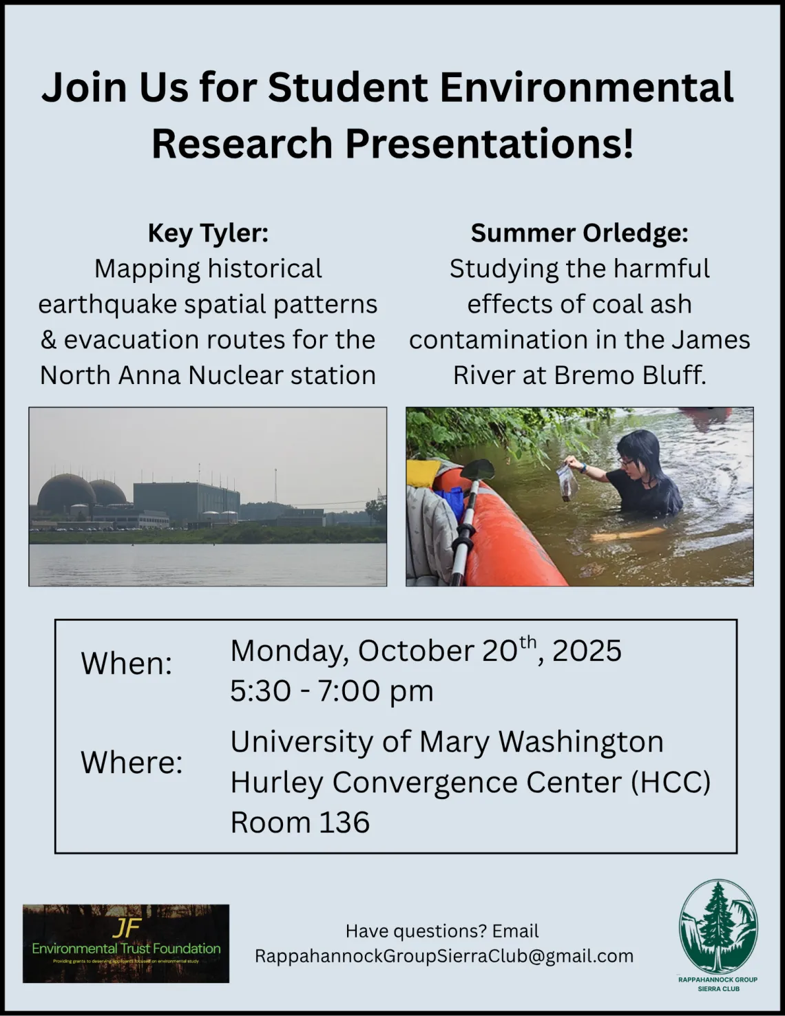 Environmental Research Presentations