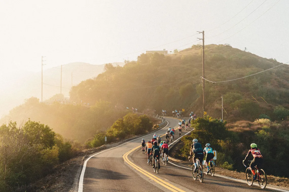 Cyclists at the Cookie Fondo