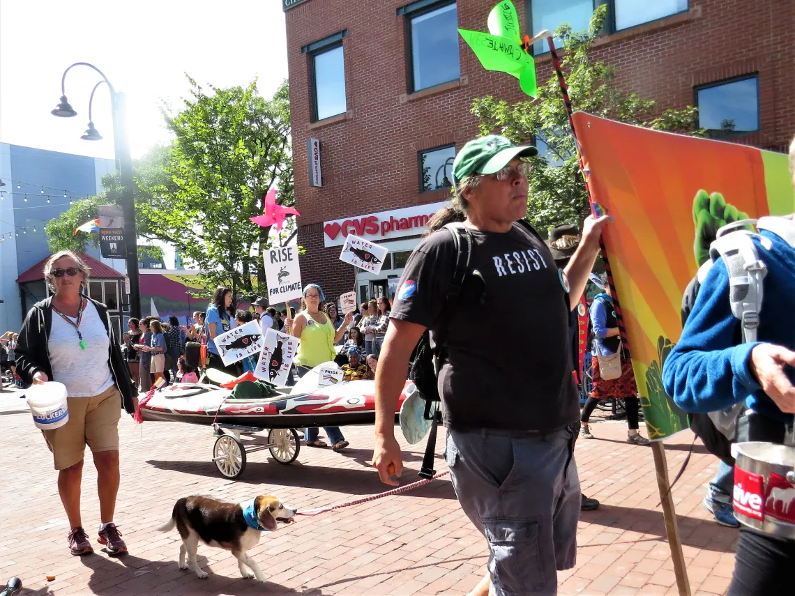 Robb at a Burlington Pride Event