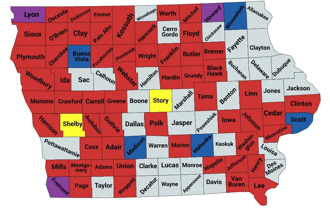 11.20.25 Map of ISAC Supporting Counties