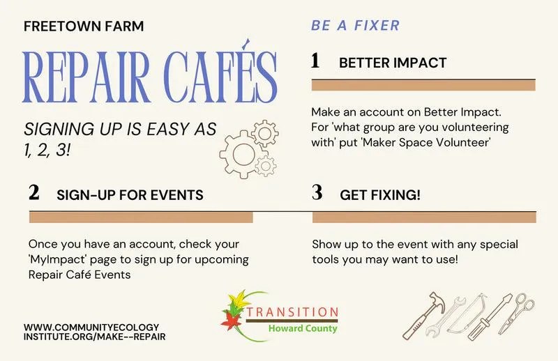 Info about Freetown Farm Repair Cafes