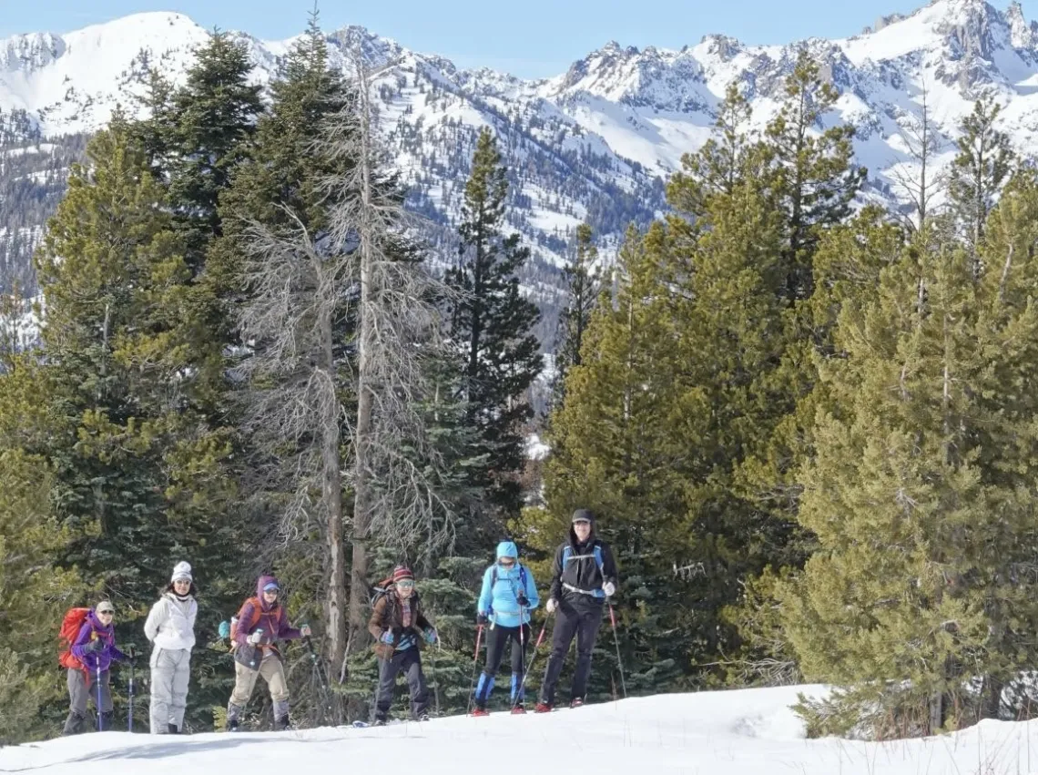 Skiers at Mammoth