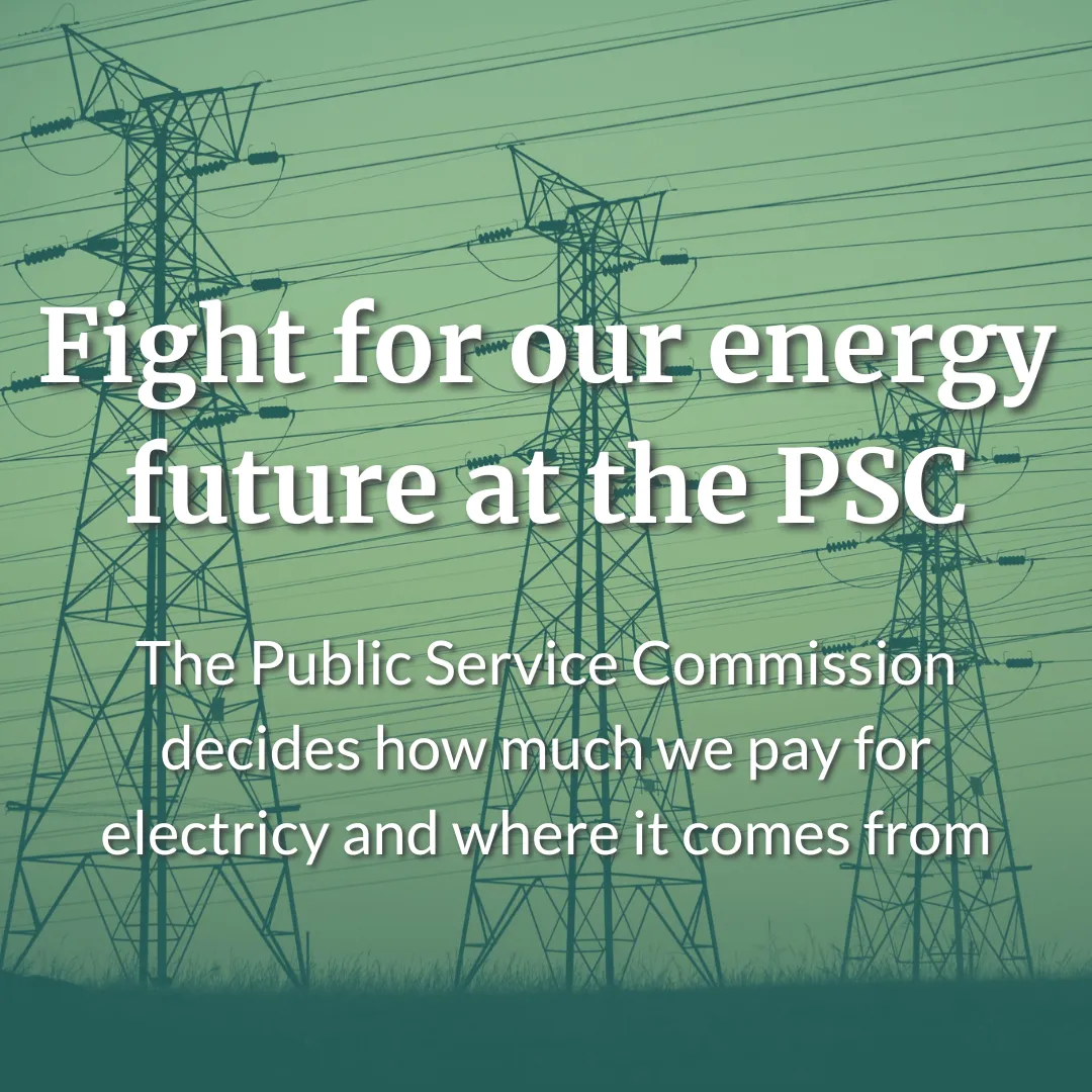 Fight for our energy future at the PSC
