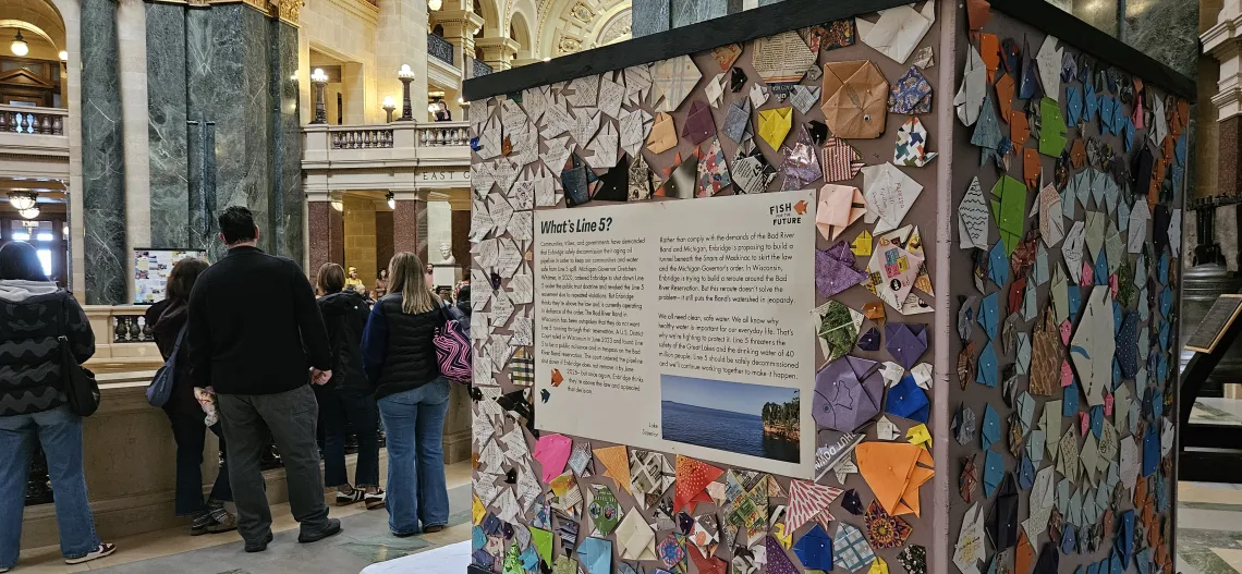 Fish display at Wisconsin Capitol