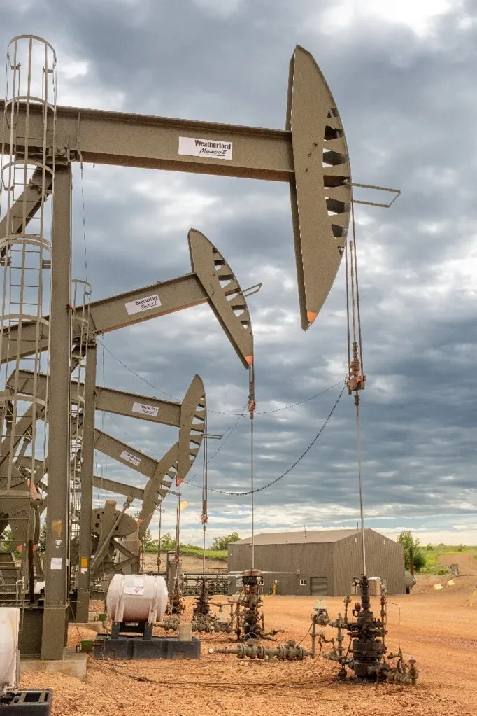 Oil and gas infrastructure in the desert
