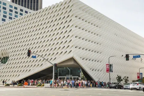 Broad Museum Building exterior ;looks like frosted cake