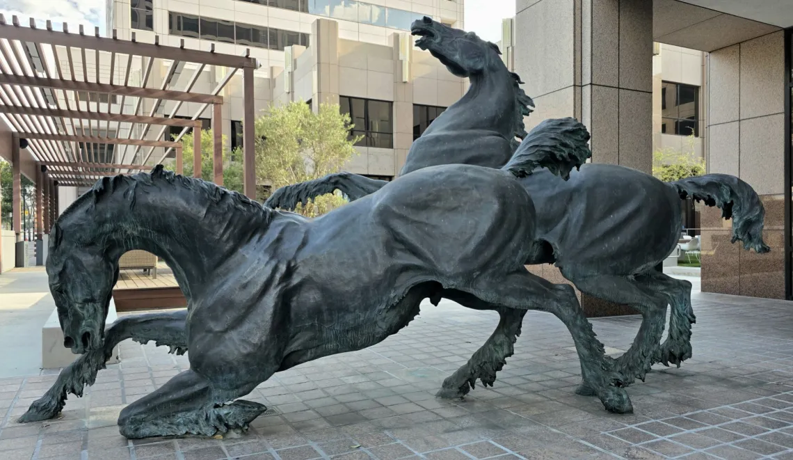 Sculpture of horses