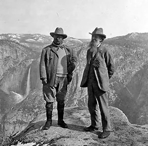Muir and Roosevelt at Yosemite