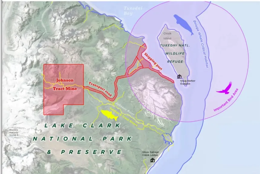 map of proposed mine port