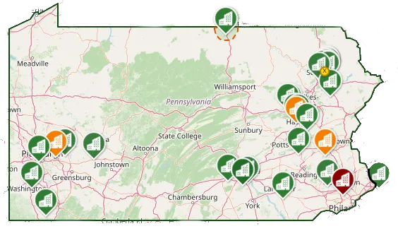 data center map