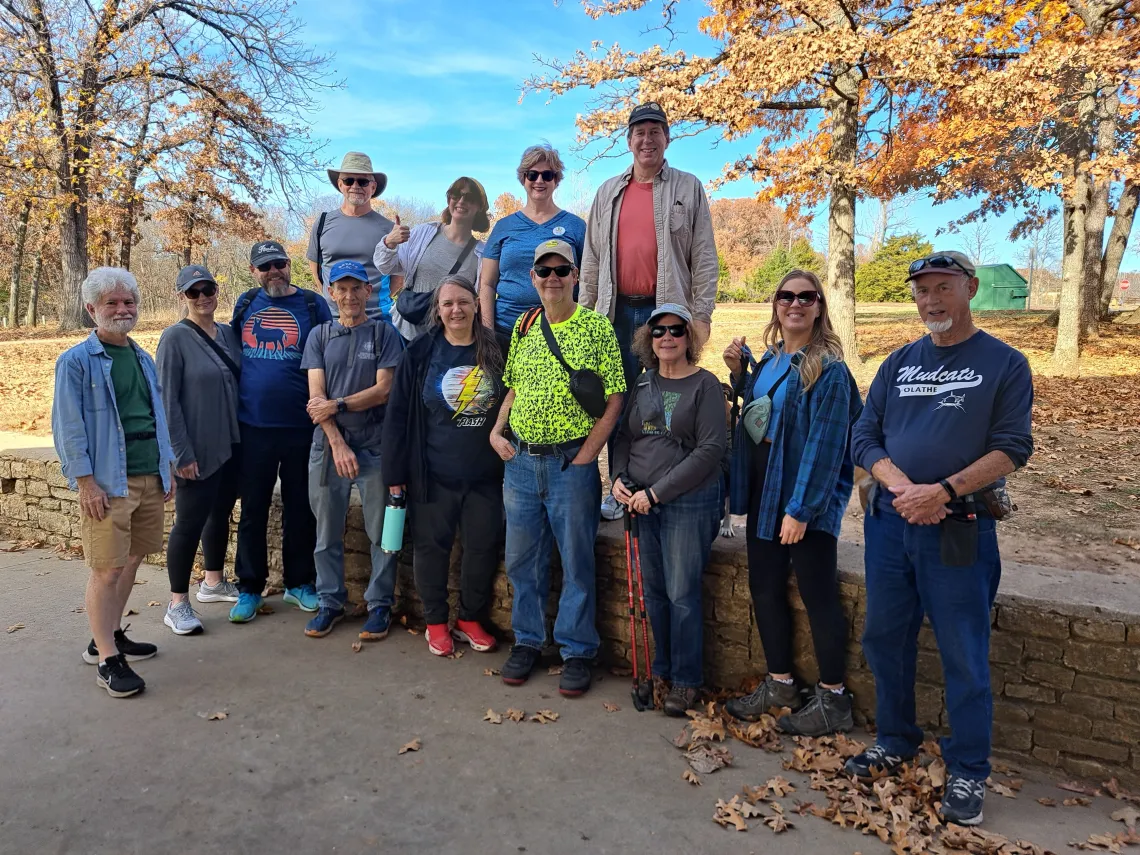 Fall Walk and Talk Shawnee Mission Park Group Pic