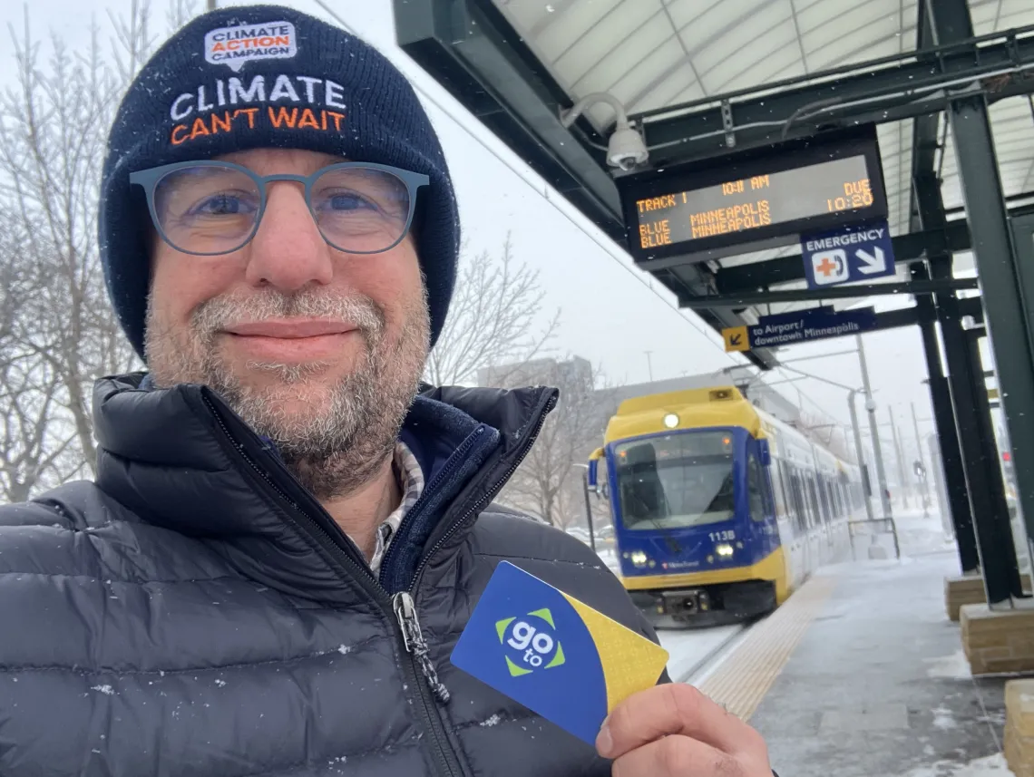 Electric light rail trip