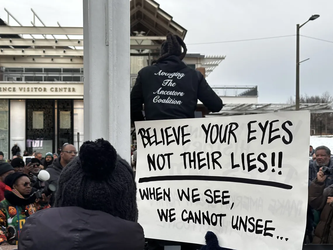 Believe Your Eyes sign