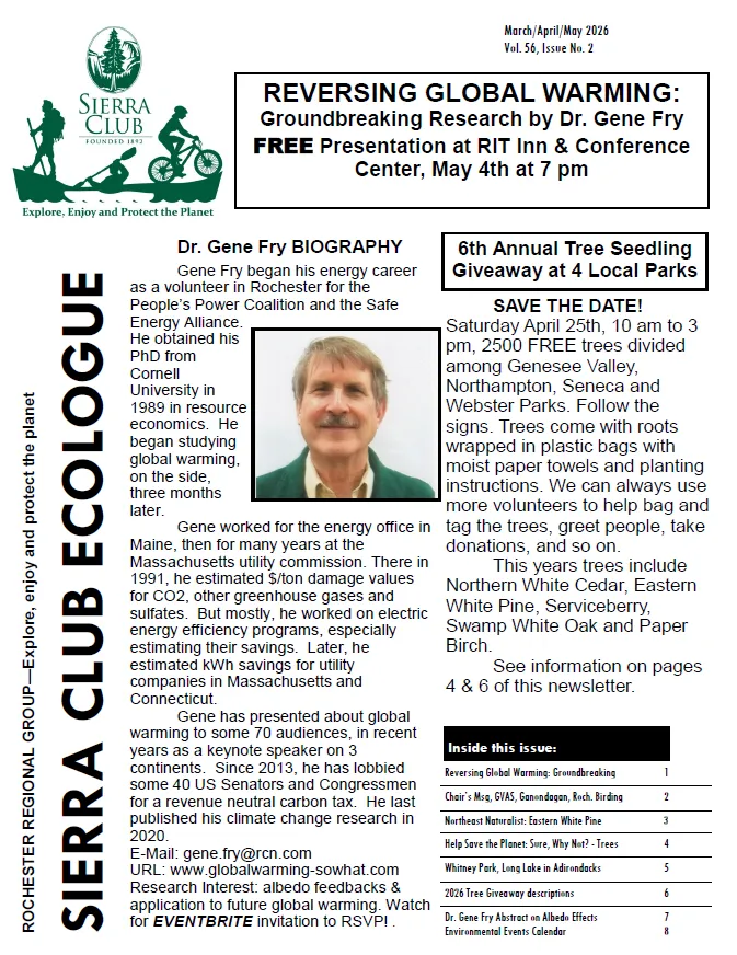 Screenshot of page 1 of the Spring 2026 Ecologue