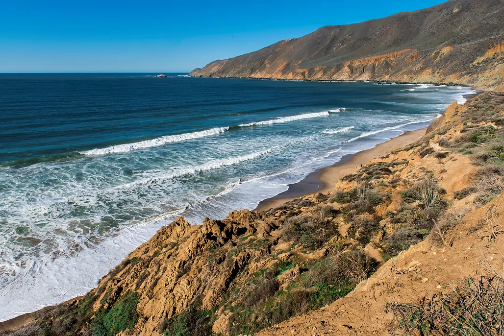 View of coast at Point Sal