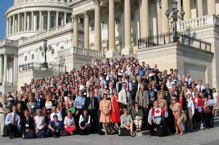Sierra Club members outside the Capital Building in Washington DC