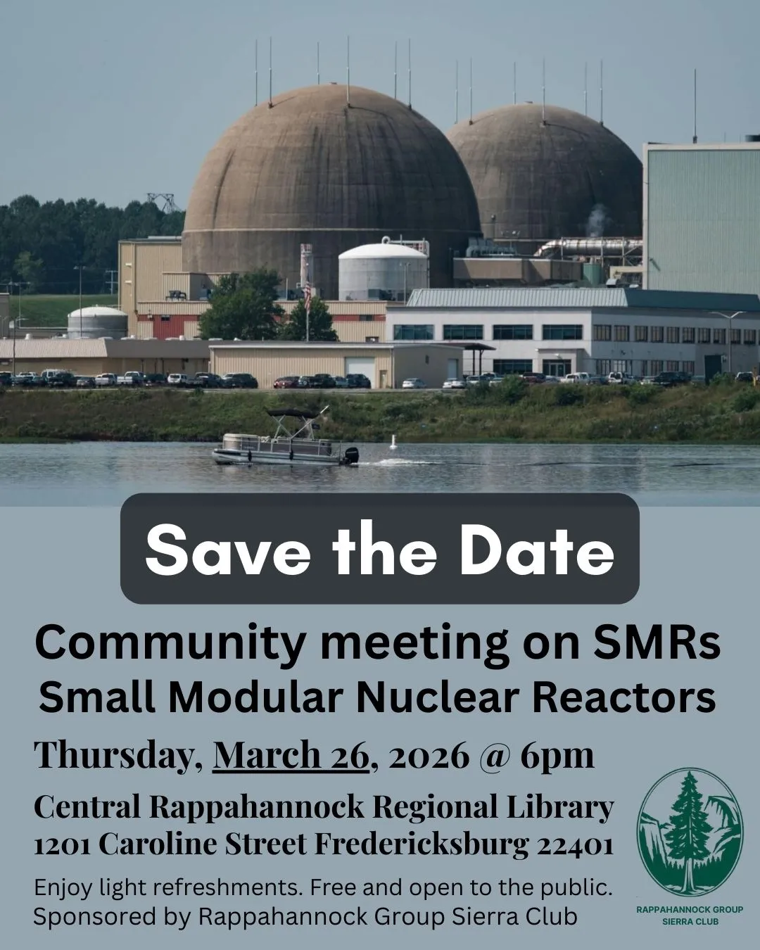 Save the date. Small modular nuclear reactors community meeting.
