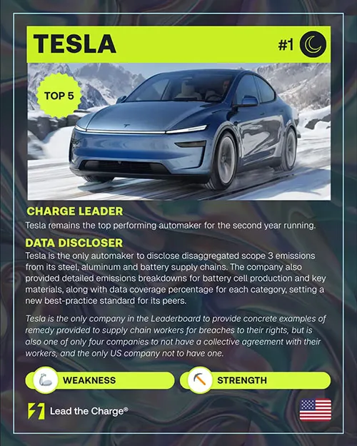 Tesla fact card