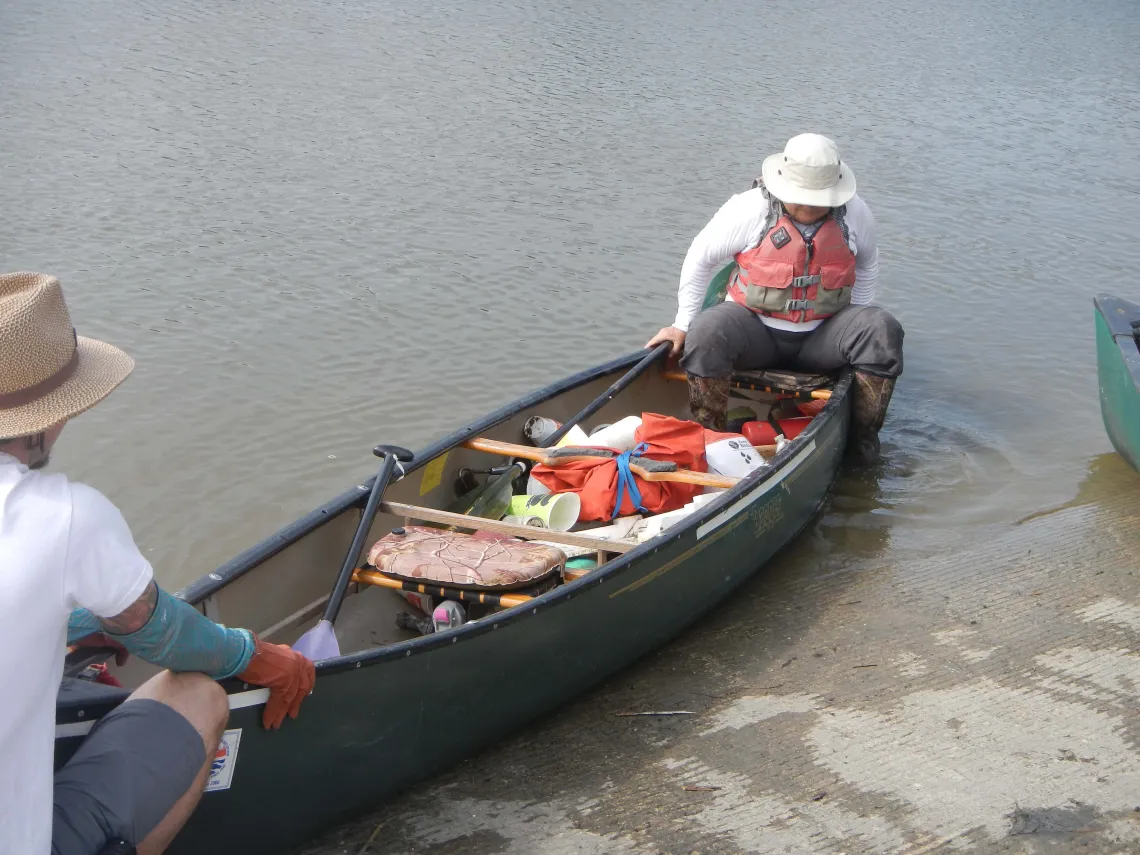 Boatload of trash
