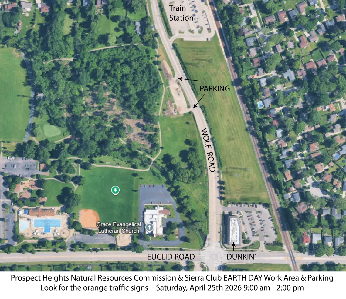 Map for Earth Day Parking