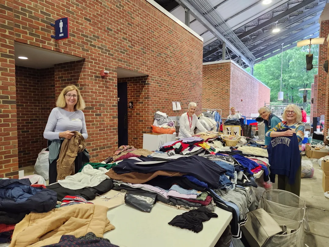 Volunteers at the 2025 Big Yard Sale