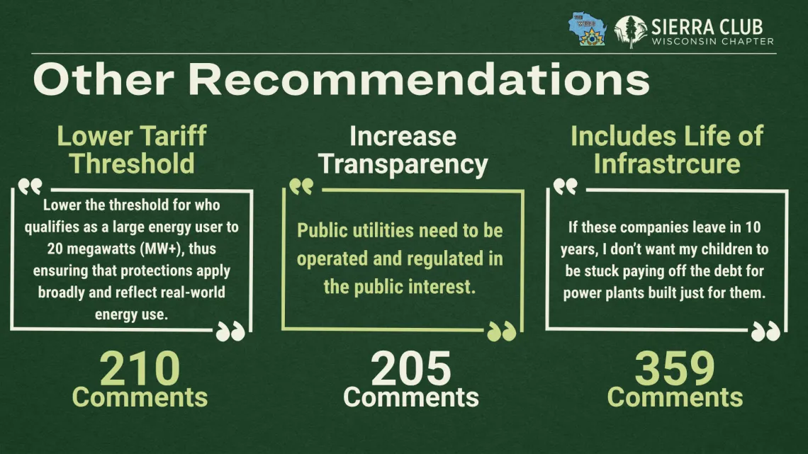 Other recommendations