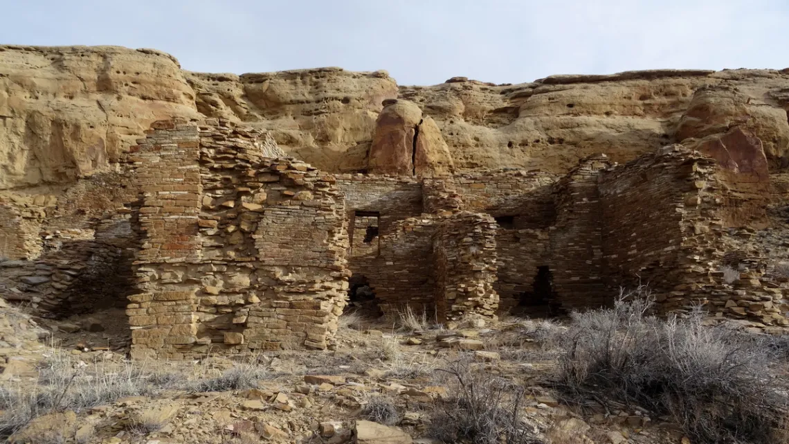 Wijiji ruin in Chaco Culture park,