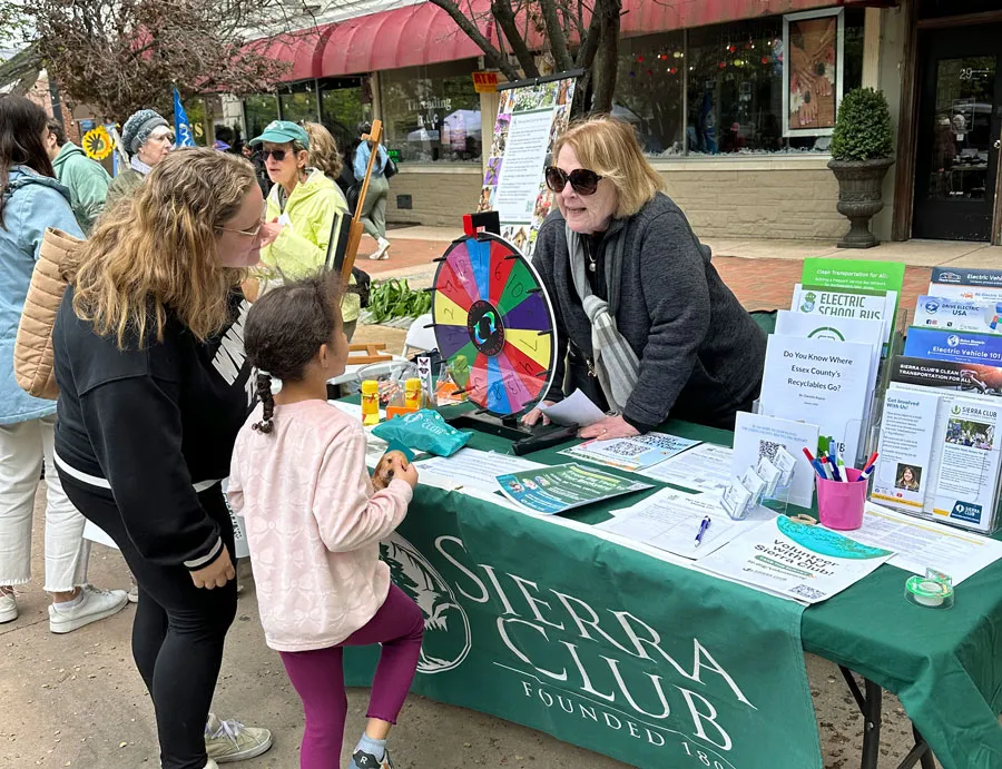 Sierra Club table at Montclair Eco Fest 2026