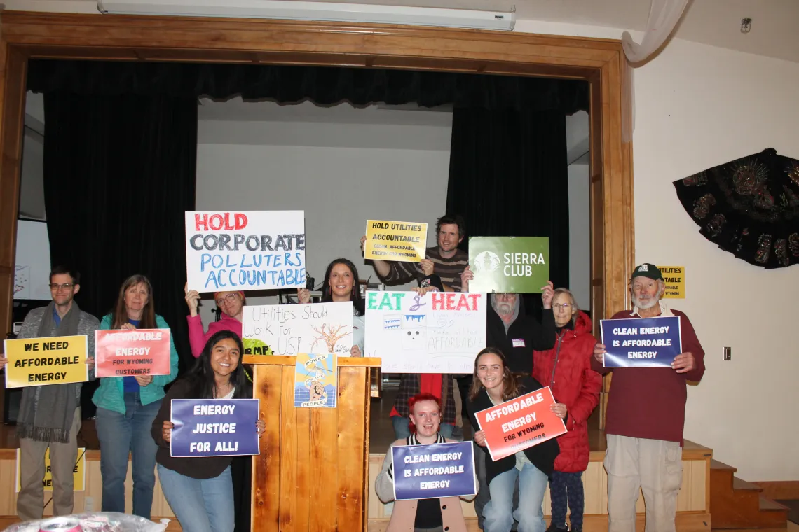Sierra Club members and supporters spoke up for utility justice at our people's hearing back in October 2025.